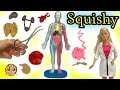 Squishy Human with Scientist Barbie Teacher & Student Monster High Dolls Video