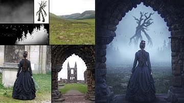 Surreal Foggy Field Photo Manipulation Photoshop Tutorial