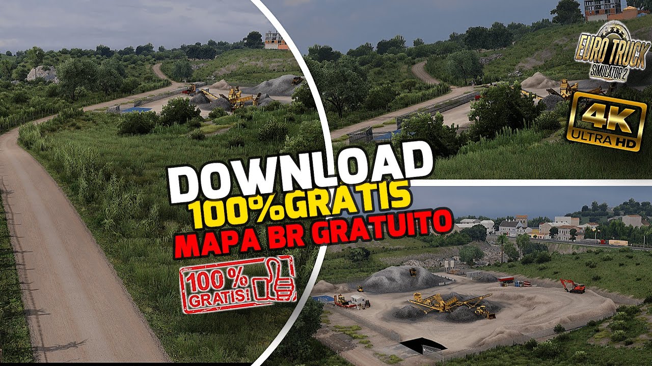 🟢DOWNLOAD E INSTALAÇÃO 100%GRÁTIS DO MAPA BR ESQUECIDO MODS BR FREE EURO TRUCK SIMULATOR2 1.56 1.57