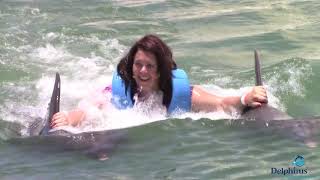 Swim with the dolphins at Delphinus at Hyatt Ziva Cancun