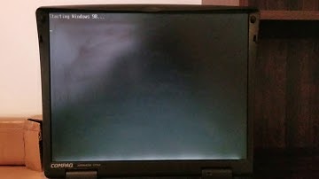 Windows 98 Compaq Armada 1750 overview Part 1