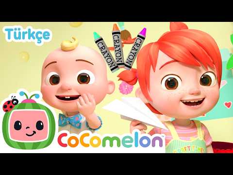 El İşi Vakti: Kağıttan Uçak Yapıyoruz! ✂️🎨 | CoComelon Türkçe | Çocuk Şarkıları