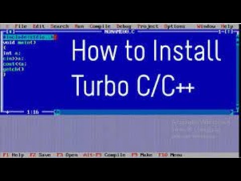 How to Download & Install Turbo C & C++ in Windows 10, 8, 7 32 & 64 bit ...