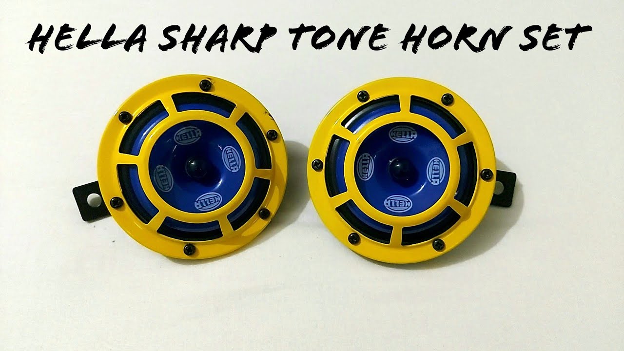 Hella 922000731 Yellow Panther Sharp Tone Horn Set Unboxing And Box Details Hella Sharp Tone