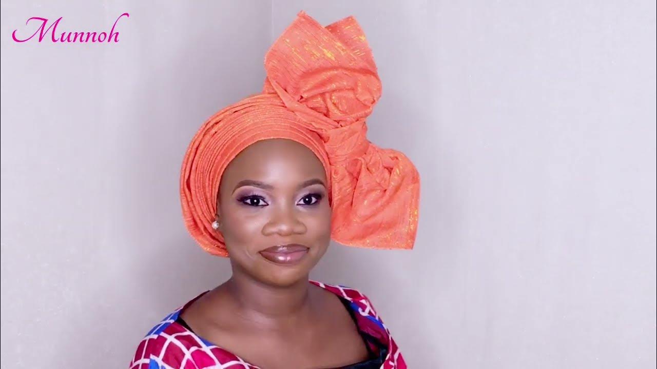 HOW TO TIE ROUND GELE WITH BOW YouTube