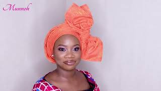 HOW TO TIE ROUND GELE WITH BOW