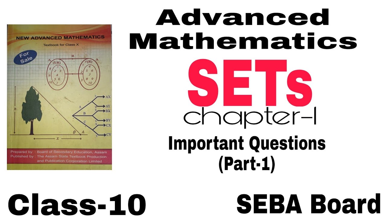 Advanced Maths Important questions, Chapter-1, Sets , Class-10, Seba ...