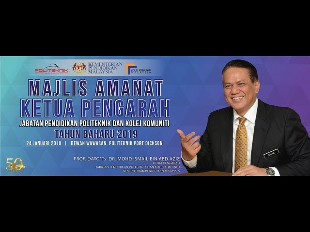Majlis Amanat Tahun Baharu 2019 Ketua Pengarah Jppkk Youtube