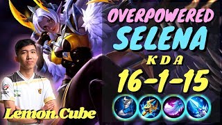 RRQ Lemon OVERPOWERED SELENA Gameplay and Build [RRQ Lemon.Cube] - Mobile Legends