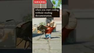 When you start coding without reading documentation |coding shorts short shortvideo programming