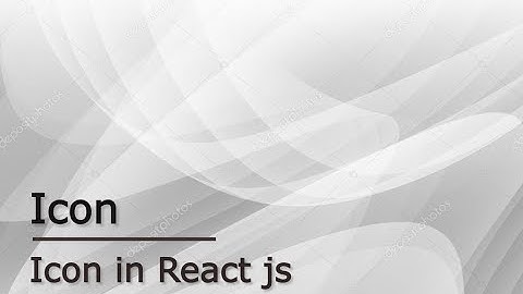 Icon in react js