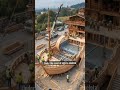 Luxury pirate ship swimming pool. ⚓#UniqueDesign #LuxuryLifestyle #AIVideo #Architecture #Art #Viral