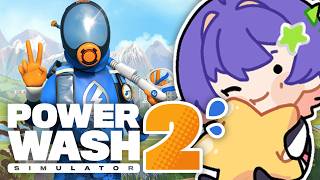 【POWERWASH SIMULATOR 2】cleaning time~!!【#VSPOEN #RikoSolari】