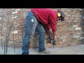Part 39B- Installing rio bars on the retaining wall-Green Build