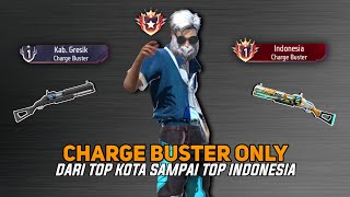 Lanjut Push Title Weapon Glory Free Fire Sampai Top Indonesia CHARGE BUSTER - BR Ranked