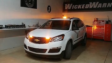 Chevy Traverse Dual-Color LED Strobe Lights Install by Wicked Warnings