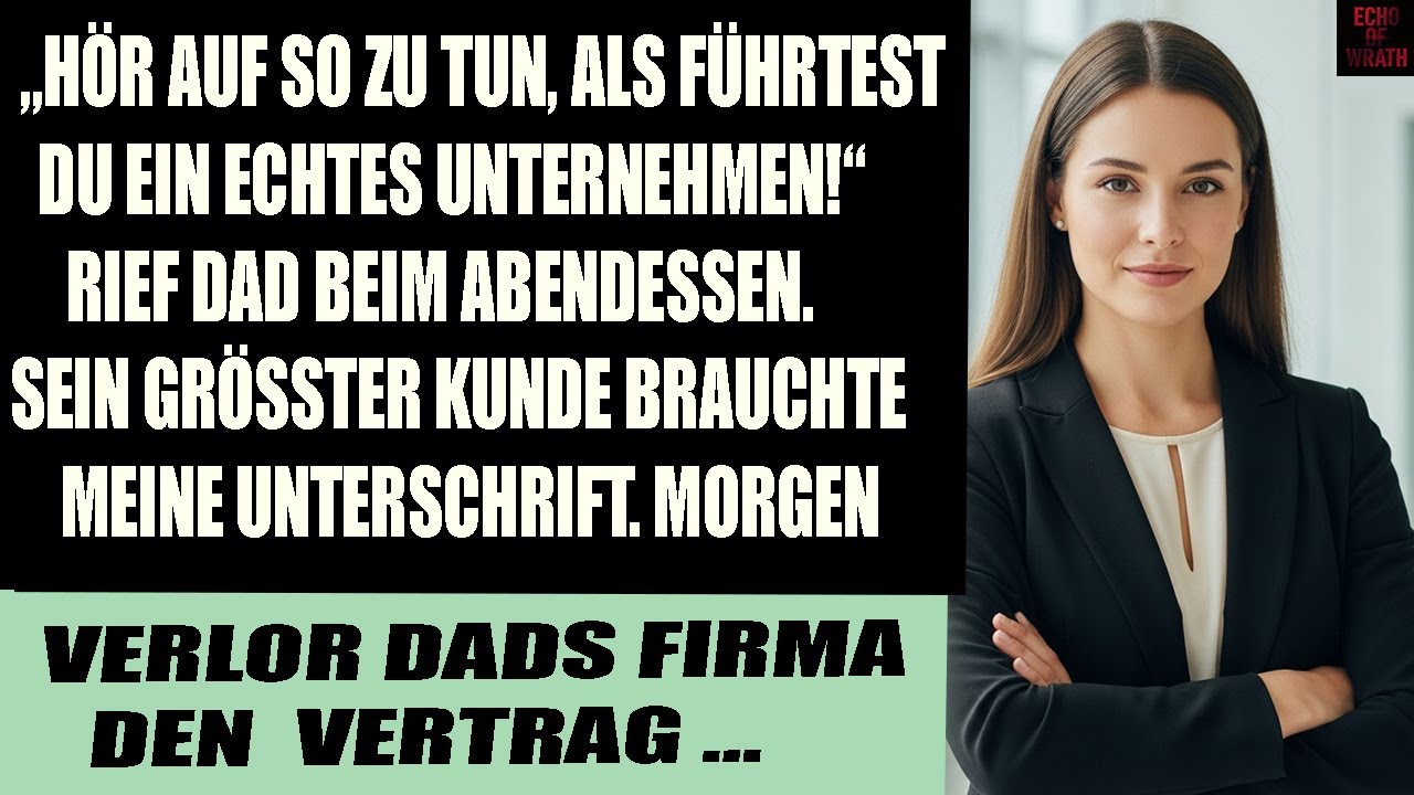 Beim Familienessen nannte mein Vater es „Herumspielen mit Computern“ dann nannte mich sein Kunde CEO