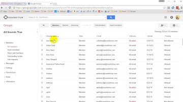 Sounds True - How to manage Google Groups