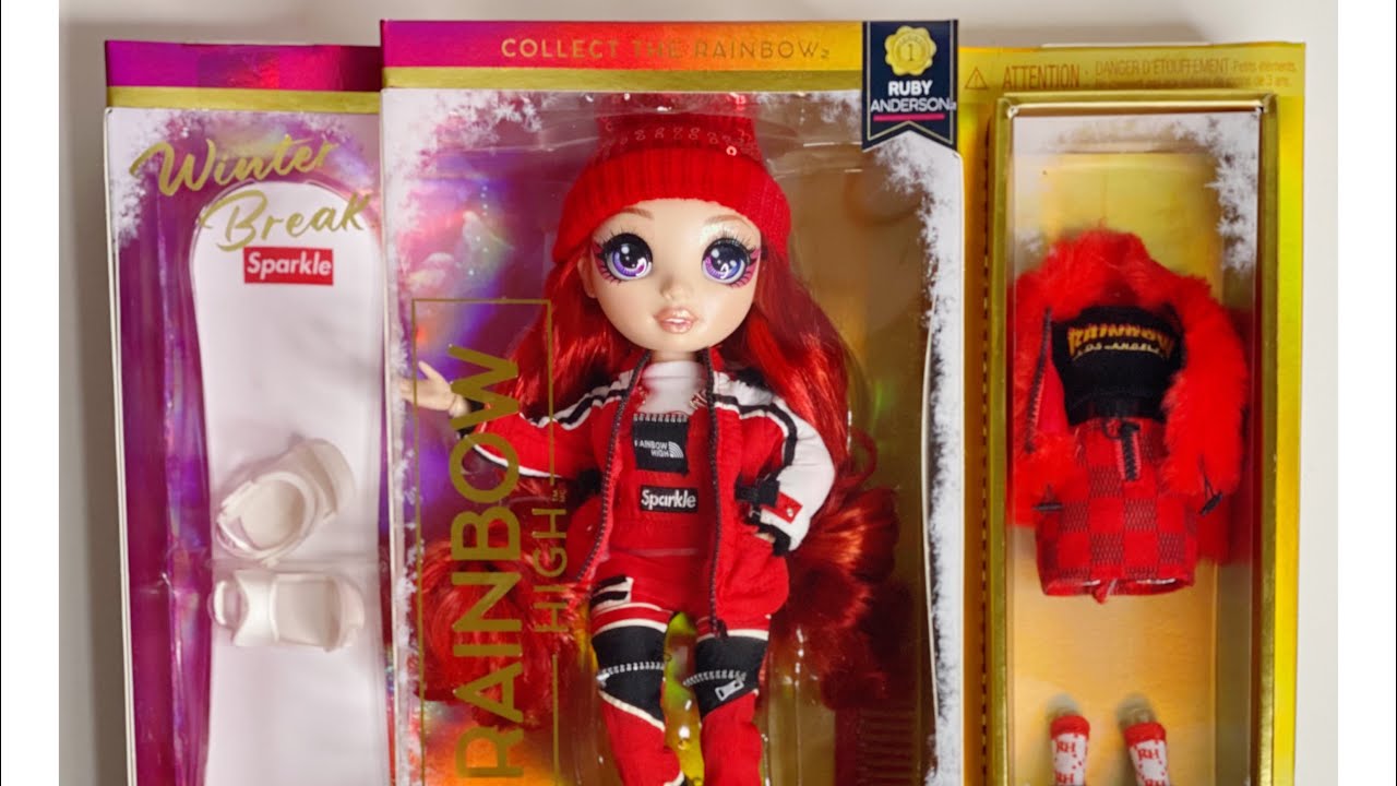 Rainbow High Winter Break Fashion Doll- Ruby Anderson (Red)