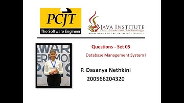 Question Set 05 | Database Management System | Java Institute