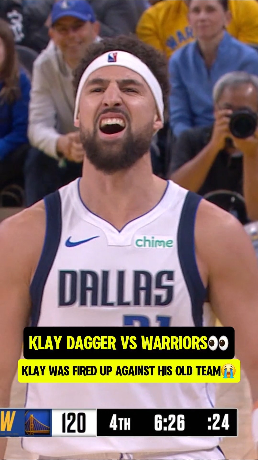 Klay wasn't holding back vs The Dubs?