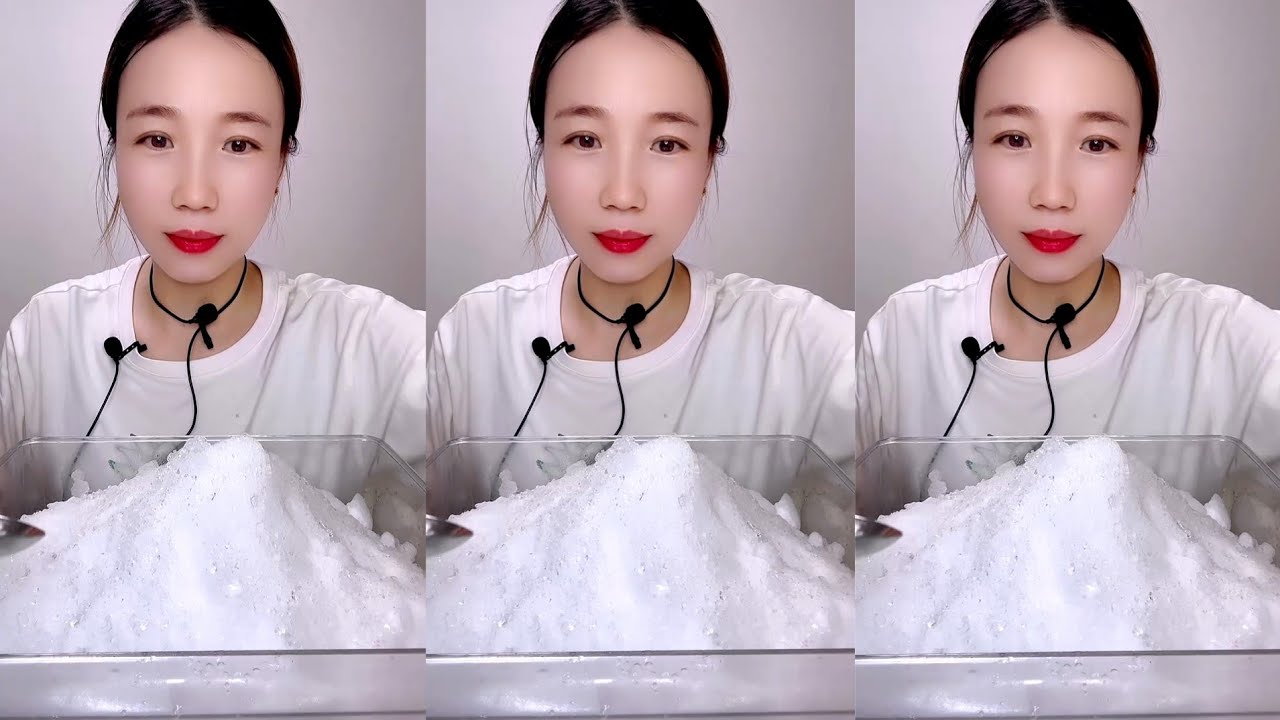 ASMR WHITE ICE EATING / MUKBANG 
