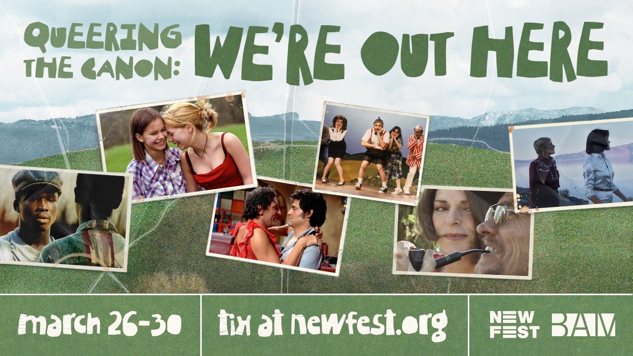 Queering the Canon: We're Out Here 2026 — NewFest program trailer showcasing the organization's commitment to LGBTQ+ cinema, the same festival platform that hosts the New Voices Filmmaker Grant