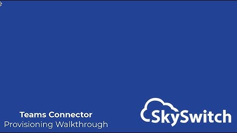 Teams Connector Setup Walkthrough