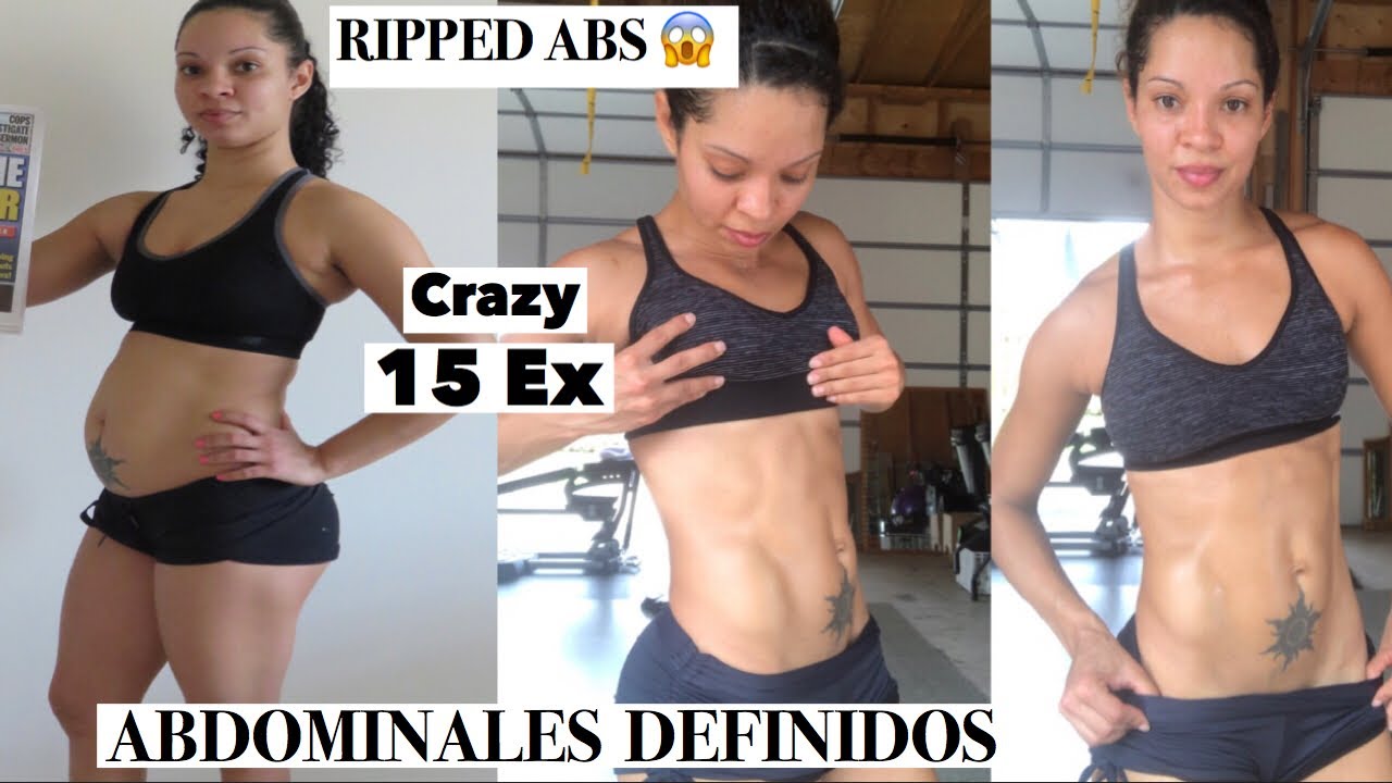 rutina para marcar abdomen en un mes