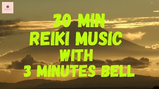 POWERFUL 30 Min Reiki Music with bells  3 Minutes Tibetan Bells