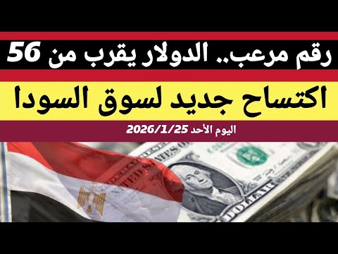 سعر الدولاراليوم الأحد2026 1 25 أسعار الدولاروالعملات اليوم فى مصر