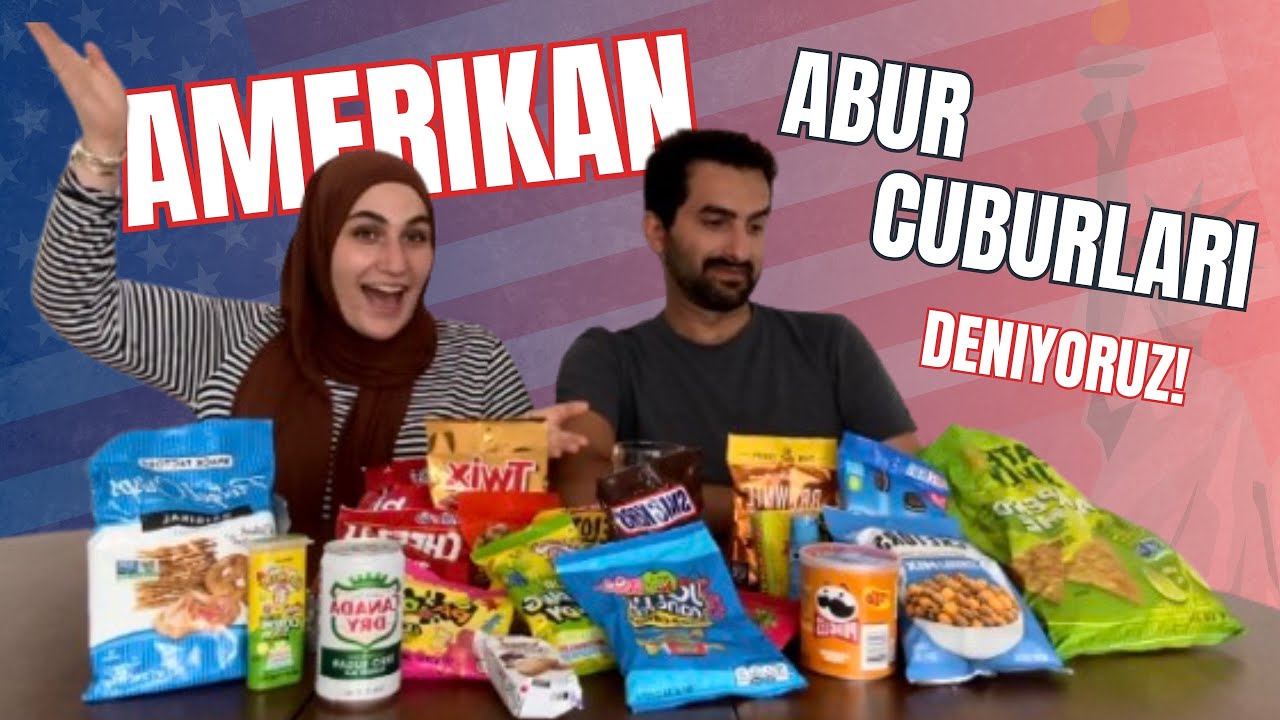 Amerika’dan gelen Abur Cuburlar | Yurt Dışından tatli, tuzlu, ekşi atıştırmalıkları deniyoruz! 🤤