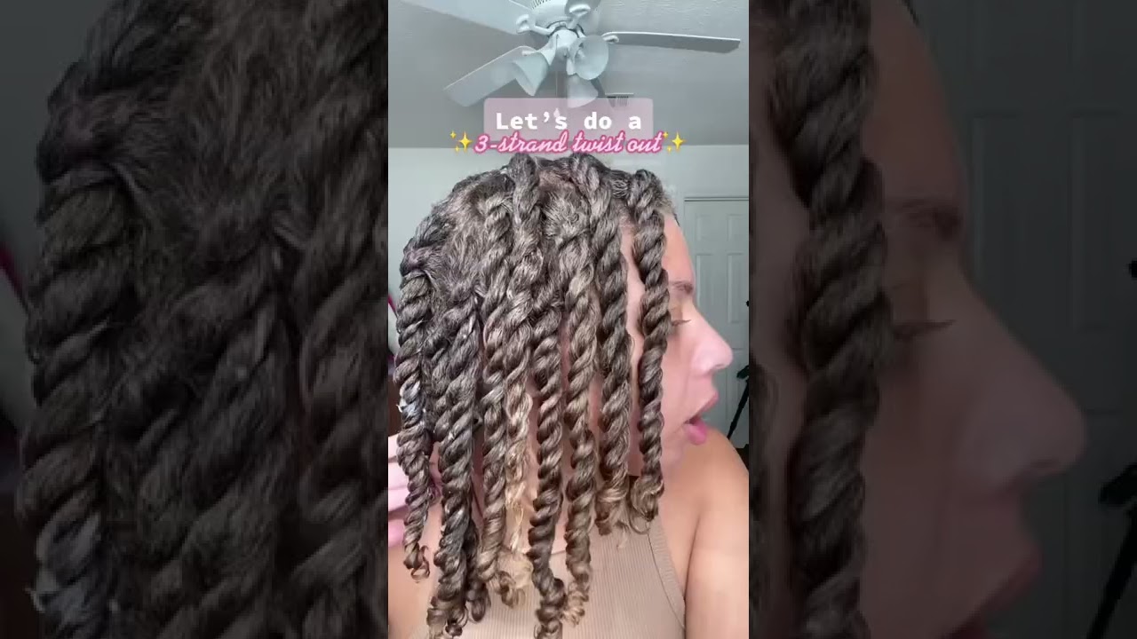 3-strand twistouts are a guaranteed good hair day! A tutorial for this style is up on my page 😊