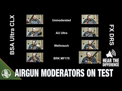 Airgun moderator comparison