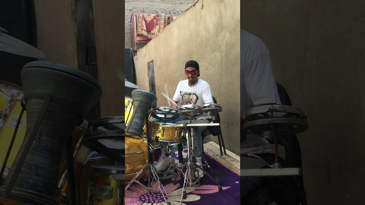 عمرو كمال(قمر التيكتوكايه)واحلي لعب درامز 🥁 حسني المدفع اشباح المنيب