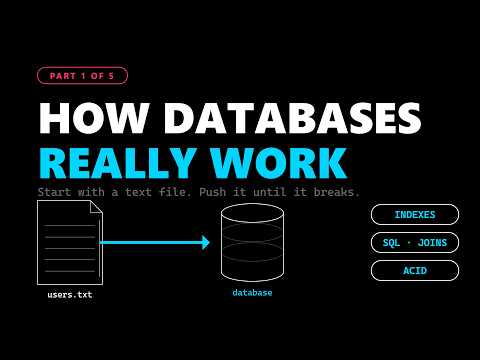 How Databases Actually Work — Build One From a Text File