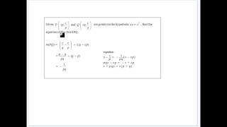 Rectangular Hyperbola 1