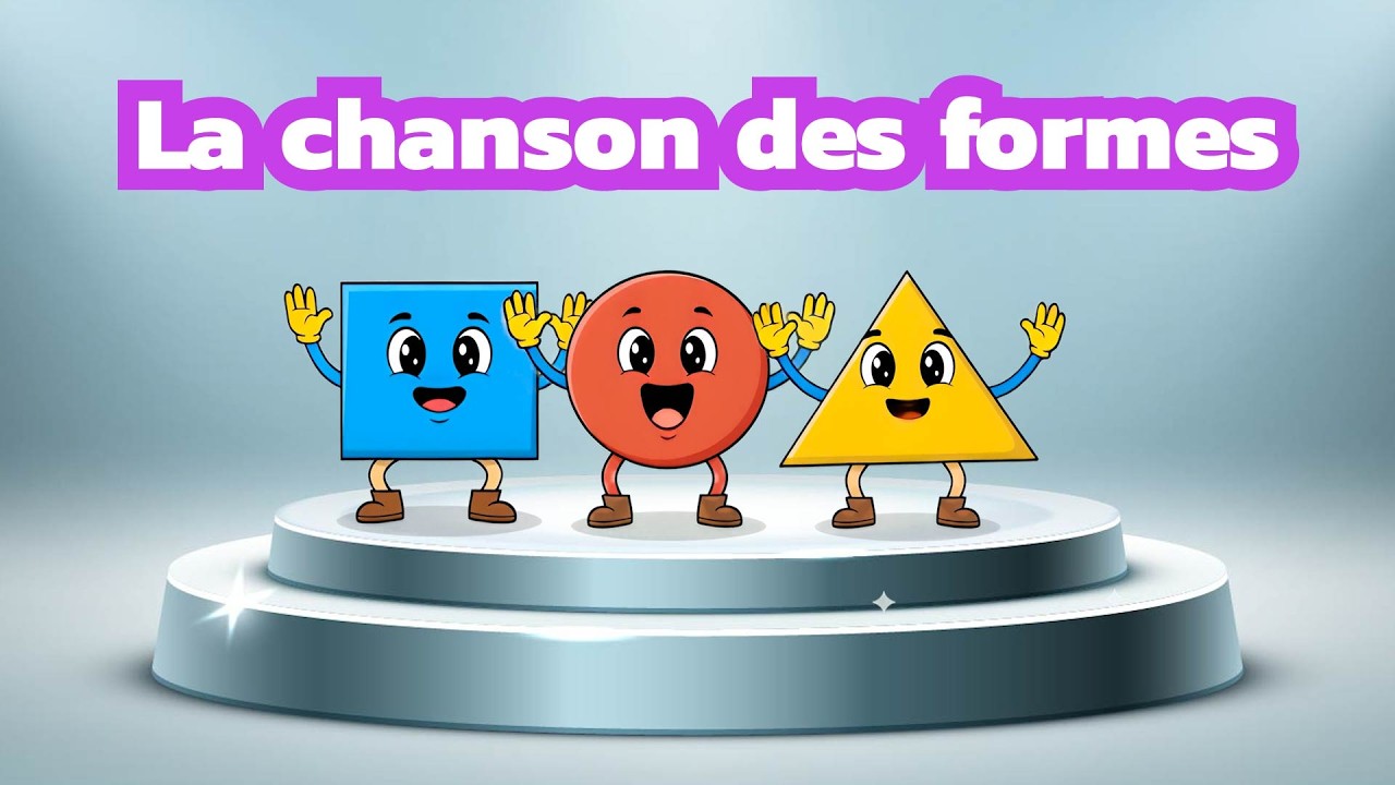 La Chanson des Formes pour Enfants 🟥 🟡 🔺 Apprendre le Carré, le Cercle et le Triangle