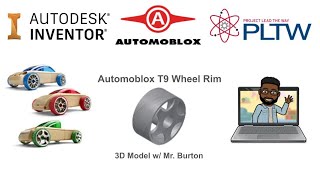 Automoblox T9 Wheel Rim - (Autodesk Inventor)