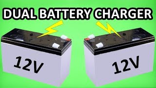Dual Battery Charger and Power Supply DIY Tutorial (Simplest Circuit) (Detailed)
