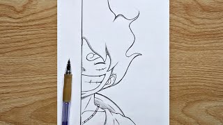 How to draw Luffy Gear 5 | Luffy Gear5 step by step | easy tutorial