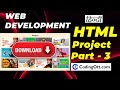 #12 HTML Website Project  part-3 | HTML tutorial for beginners | Web Development Tutorial in Hindi