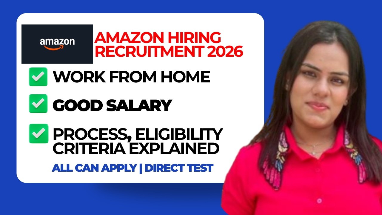 Amazon Work From Home Jobs 2026 | Online Jobs At Home | Open For All ...