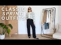 Classic spring outfit ideas  workwear casual going out