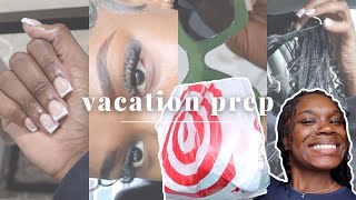 PREP for my FIRST VACATION with me! l new camera, lashes, brows, nails + more