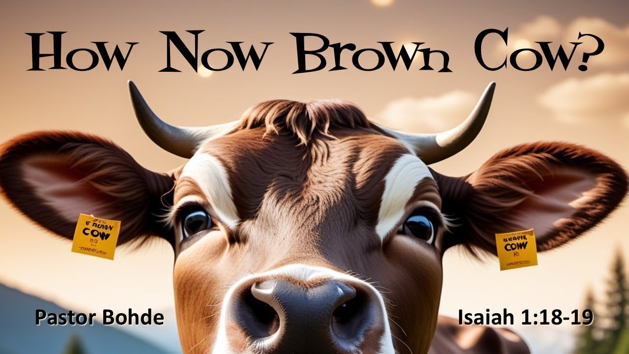 "How Now Brown Cow" - Pastor. Bohde