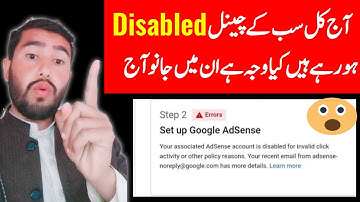 Set up Google AdSense  associated AdSense account is disabled for invalid click activity Solution