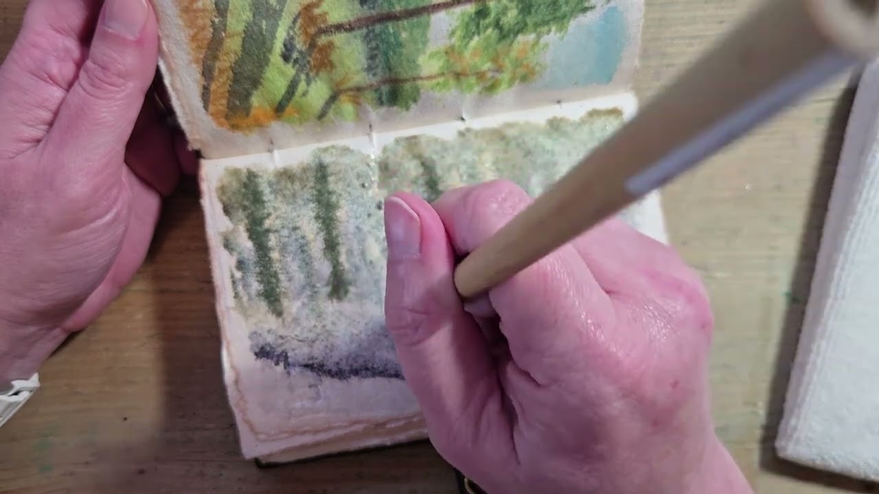 Watercolor Paint Along -- Winter Shadows -- Relaxing Creative Time