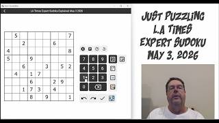 Celebrity LA Times Expert Sudoku May 3 2026 Wealth