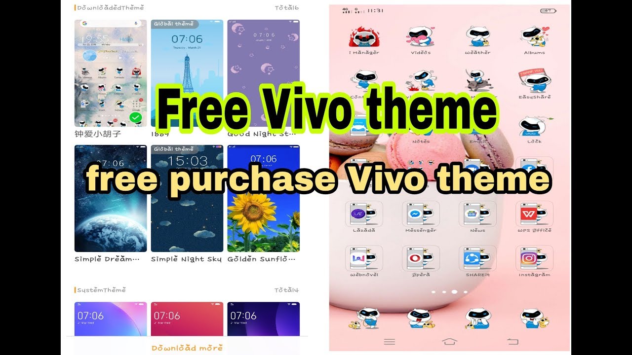 How to Download Free purchase Vivo theme 2020